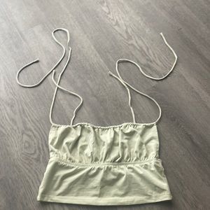 Princess polly Annabelle top in sage size 4